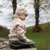 Children's Confetti Bobble Hat in Pure Baby Alpaca