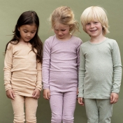 Children's Plain Long-Sleeved Tee in Organic Cotton