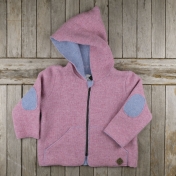 Pixie Hooded Pure Lambswool Jacket with Pockets