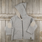 Pixie Hooded Pure Lambswool Jacket with Pockets