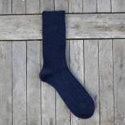 Women\'s Cable Knit Socks In Organic Wool & Alpaca