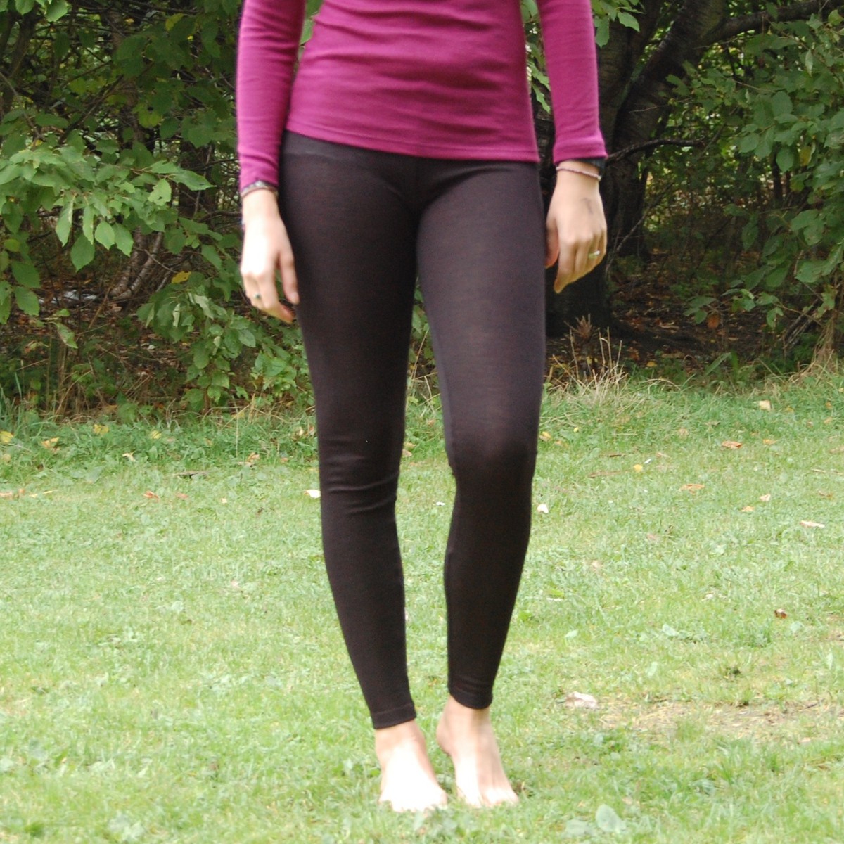 Women's Wool/Silk Leggings | Organic Merino Wool - £53.00