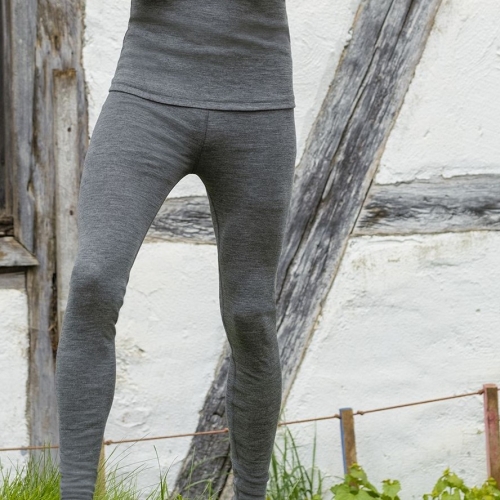 Men's Leggings in Pure Organic Merino Wool