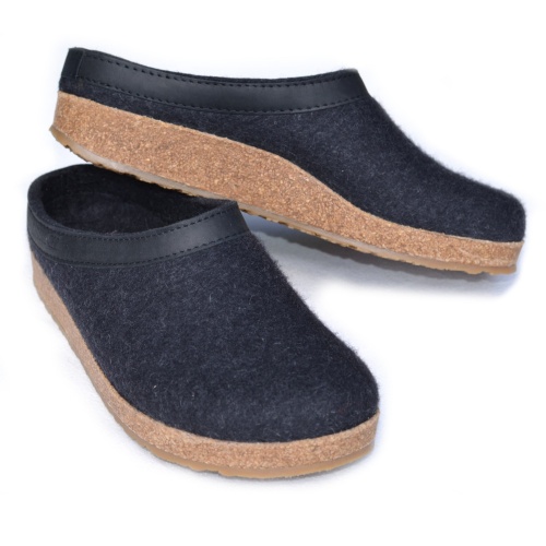 Haflinger Felted Wool Slipper with Cork and Latex Sole | Adult slip-on ...