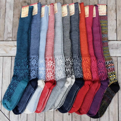 Adult's Knee Socks in Organic Wool [430] - £16.00 : Cambridge