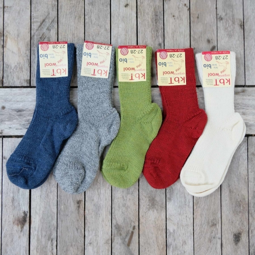 Hirsch Natur - 100% Organic Virgin Wool Thick Socks for Girls and