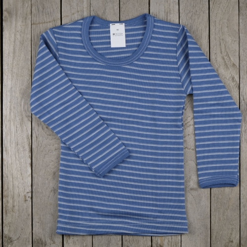 HOCOSA Organic Wool/Silk Baby Shirt with Long Sleeves, Envelope