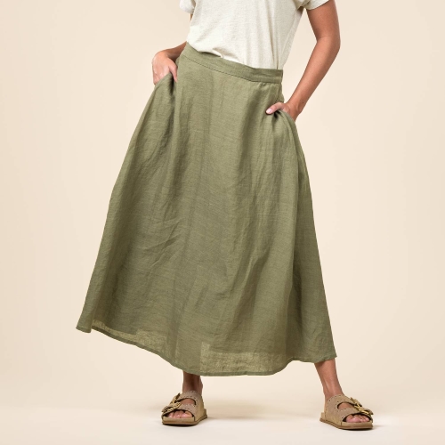 Women's Tobiana Skirt in 100% Linen