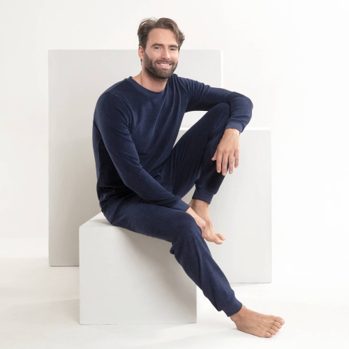 Men's 2-Piece Terry Pyjamas in Organic Cotton [5378] - £71.80