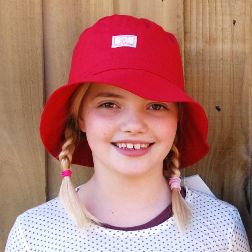 Children's Sun Hat in Organic Cotton with UV 80 Protection