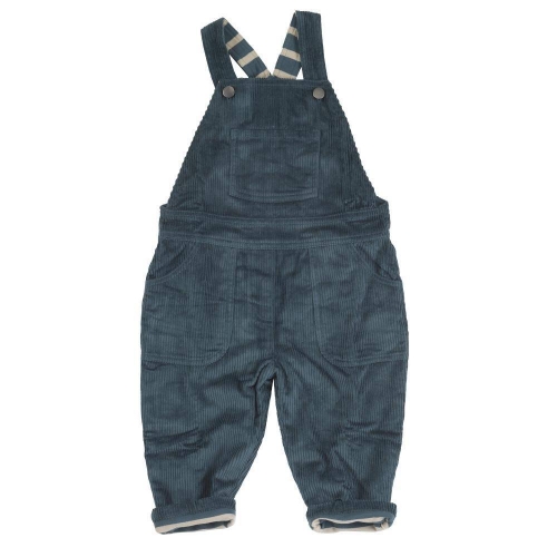 Jersey Lined Dungarees in Organic Cotton Cord