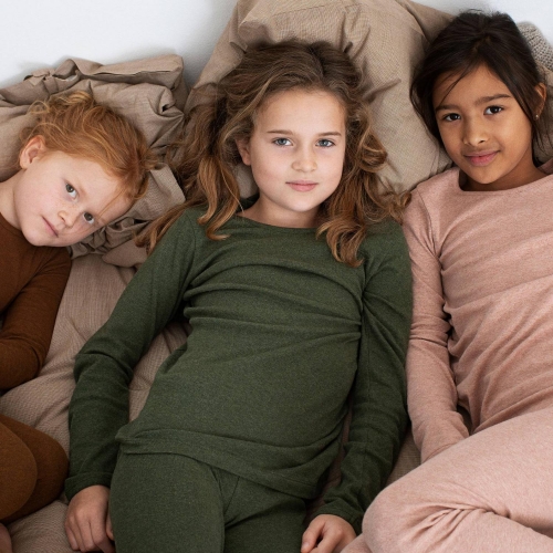 HIRSCH NATUR - Kids Thermal Tights for Girls and Boys, 50% Organic