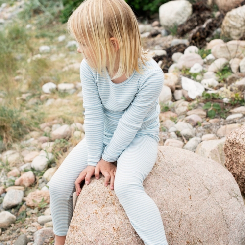 Children's Stripy Leggings in Soft Organic Cotton