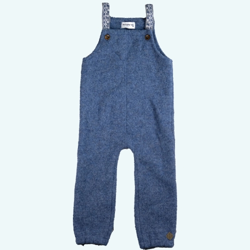 Dungarees in Soft Virgin Wool with Woven Straps